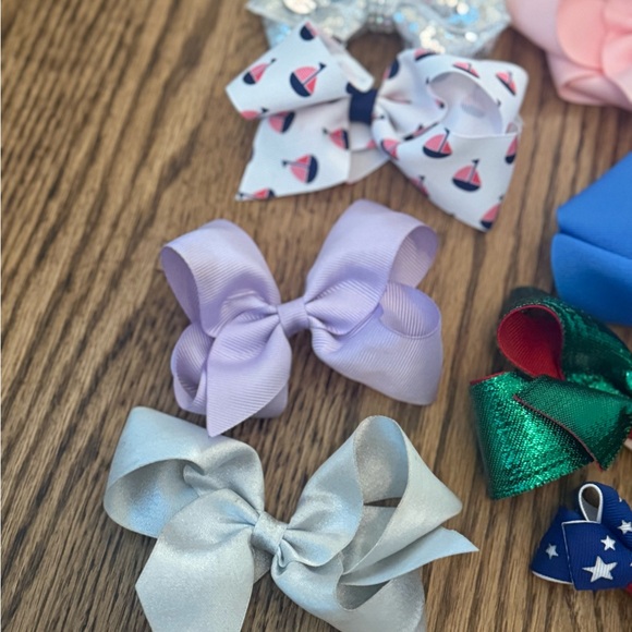 Colorful Kids Hair Bow Set- 8 - Picture 3 of 6